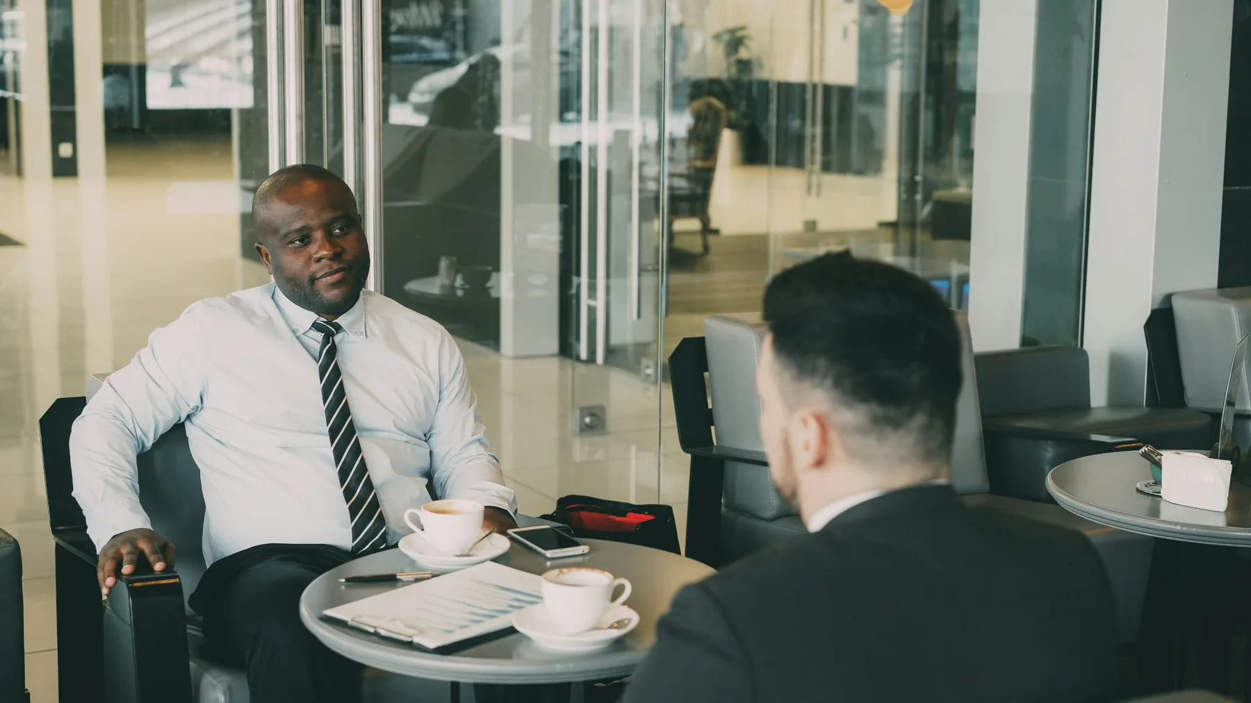 Business client meeting between professionals