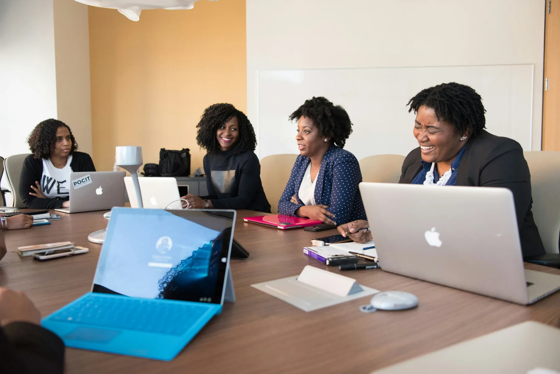 Professional team collaborating in a meeting